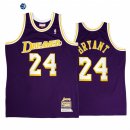 Camisetas NBA Los Angeles Lakers NO.24 Kobe Bryant Purpura Throwback 2022