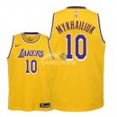 Camisetas de NBA Ninos Los Angeles Lakers Sviatoslav Mykhailiuk Amarillo Icon 18/19