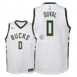 Camisetas de NBA Ninos Milwaukee Bucks Trevon Duval Blanco Association 18/19