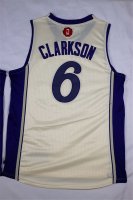 Camisetas NBA L.A.Lakers 2015 Navidad Clarkson Blanco