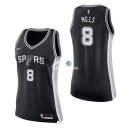 Camisetas NBA Mujer Patty Mills San Antonio Spurs Negro Icon 17/18