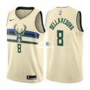 Camisetas NBA de Matthew Dellavedova Milwaukee Bucks Nike Crema Ciudad 17/18