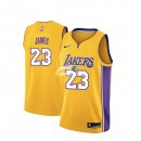 Camisetas NBA de Lebron James Los Angeles Lakers Amarillo Icon 17/18