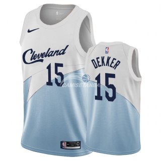 Camisetas NBA Edición ganada Cleveland Cavaliers Sam Dekker Azul 2018/19
