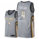 Camisetas NBA de Isaiah Taylor Cleveland Cavaliers Nike Gris Ciudad 2018