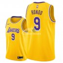 Camisetas NBA de Rajon Rondo Los Angeles Lakers Amarillo Icon 18/19