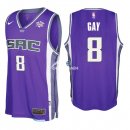 Camisetas NBA de Rudy Gay Sacramento Kings Púrpura 17/18