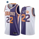 Camisetas NBA de Phoenix Suns Deandre Ayton Blanco Purpura Split Edition 2021