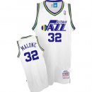 Camisetas NBA de Karl Malone Utah Jazz Blanco