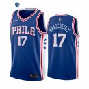 Camisetas NBA de Philadelphia Sixers Ignas Brazedeikis Nike Azul Icon 2021-22