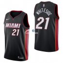 Camisetas NBA de Hassan Whiteside Miami Heats Negro Icon 17/18