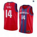 Camisetas NBA de Louis King Detroit Pistons Nike Rojo Ciudad 19/20