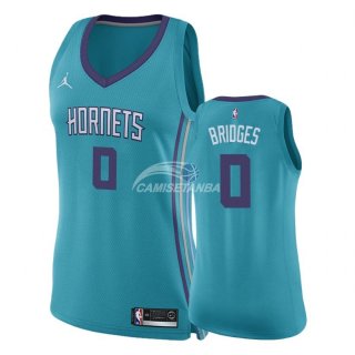 Camisetas NBA Mujer Miles Bridges Charlotte Hornets Verde Icon