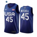 Camisetas NBA de Donovan Mitchell Juegos Olímpicos Tokio USMNT 2020 Azul