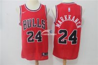Camisetas NBA de Lauri Markkanen Chicago Bulls Rojo Icon 17/18