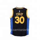 Camisetas NBA de Stephen Curry Golden State Warriors Negro Amarillo
