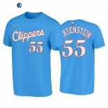 T Shirt NBA Los Angeles Clippers NO.55 Isaiah Hartenstein 75th Azul Ciudad 2021-22