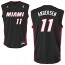 Camisetas NBA de Andersen Miami Heats Negro Rojo