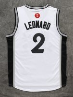 Camisetas NBA San Antonio Spurs 2015 Navidad Leonard Blanco