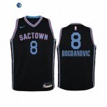 Camiseta NBA Ninos Sacramento Kings Bogdan Bogdanovic Negro Ciudad 2020-21
