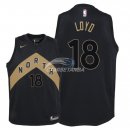 Camisetas de NBA Ninos Toronto Raptors Jordan Loyd Nike Negro Ciudad 2018