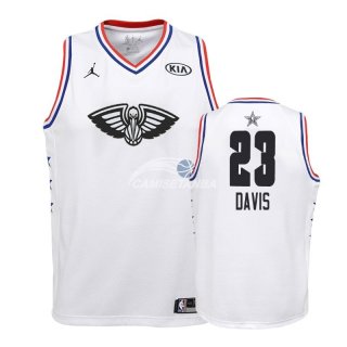 Camisetas de NBA Ninos Anthony Davis 2019 All Star Blanco