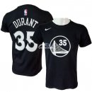 Camisetas NBA de Manga Corta Kevin Durant Golden State Warriors Nike Negro 17/18