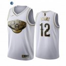 Camiseta NBA de Steven Adams New Orleans Pelicans Blanco Oro 2020-21