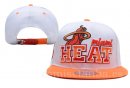Snapbacks Caps NBA De Miami Heat Blanco Naranja