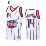 Camisetas NBA Houston Rockets D.J. Augustin Blanco Hardwood Classics 1998