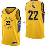 Camisetas NBA de T.J. Leaf Indiana Pacers Amarillo Statement 17/18