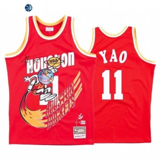 Camisetas NBA Houston Rockets Yao Ming Rojo Hardwood Classics