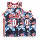 Camisetas NBA de Josh Richardson Miami Heat Rojo floral