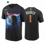 T-Shirt NBA Phoenix Suns Devin Booker On Top of the Earth Negro 2020