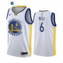 Camisetas NBA de Golden State Warriors Jordan Bell Nike Blanco Association 2021