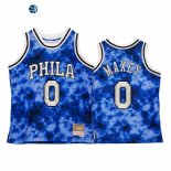 Camisetas NBA Philalphia 76ers Tyrese Maxey Azul Hardwood Classics 2021-22