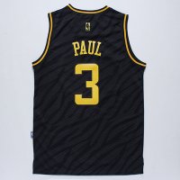 Camisetas NBA L.A.Clippers Metales Preciosos Moda Paul Negro