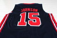 Camisetas NBA de Johnson USA 1992 Negro