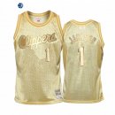 Camisetas de NBA Ninos Los Angeles Clippers Reggie Jackson Oro Hardwood Classics