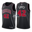 Camisetas NBA de Robin Lopez Chicago Bulls Negro Statement 17/18