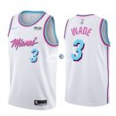 Camisetas NBA de Dwyane Wade Miami Heats Blanco Ciudad 17/18