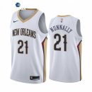 Camisetas NBA de New Orleans Pelicans James Nunnally Nike Blanco Association 2021