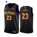 Camisetas NBA de LeBron James Los Angeles Lakers Negro Ciudad Creativa 19/20