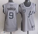 Camisetas NBA Mujer Tony Parker San Antonio Spurs Gris