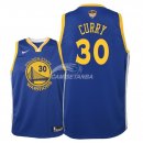 Camisetas de NBA Ninos Stephen Curry Golden State Warriors 2018 Finales Azul Icon Parche